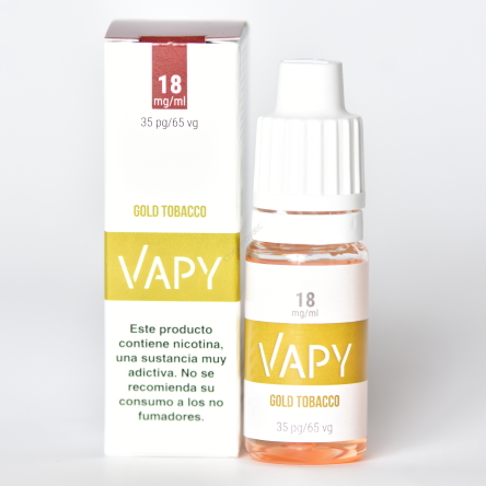 VAPY Gold Tobacco 10ml 18mg/ml