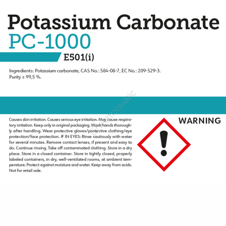Potassium Carbonate 25KG